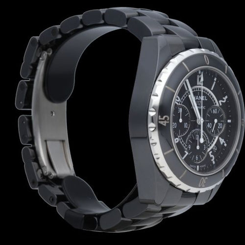 Montre Chanel J12 - Montre chronographe 41 mm en céramique 58 Facettes MT44645