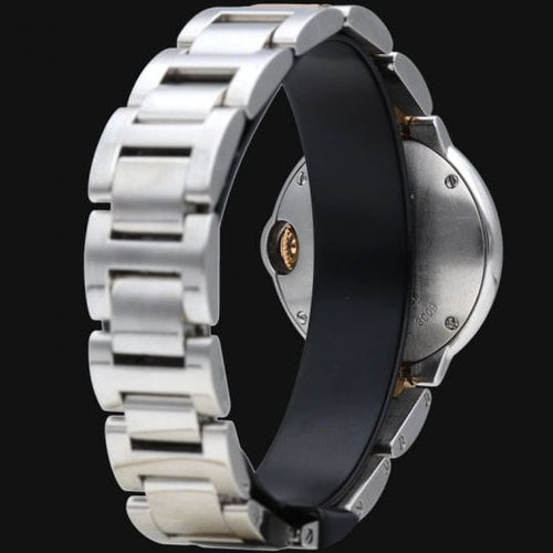 Montre Cartier Ballon Bleu - Montre femme quartz 28 mm or rose et acier 58 Facettes MT42721