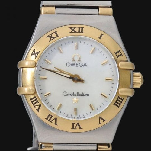 Montre Omega Constellation - Montre quartz femme 23 mm or jaune et acier 58 Facettes MT43904