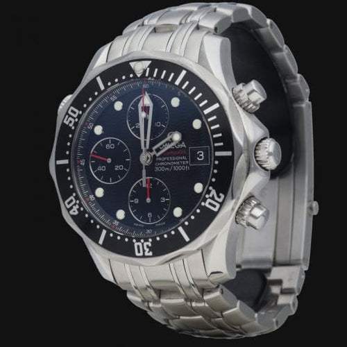 Montre Omega Seamaster Diver 300M - Montre chronographe automatique en acier 58 Facettes MT44674