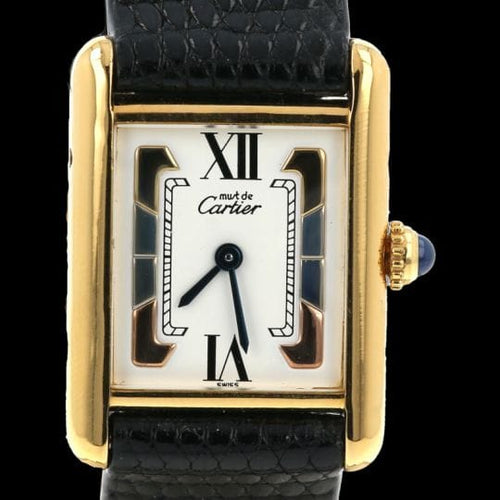 Montre Cartier Tank - Montre vermeil à quartz 58 Facettes MT42414