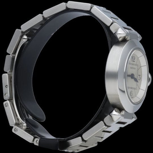 Montre Cartier Pasha - Montre à quartz en acier 27 mm 58 Facettes MT42516
