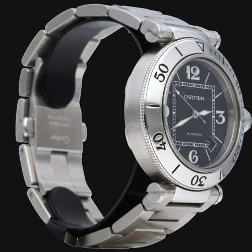 Montre Cartier Pasha Seatimer - Montre automatique homme en acier 40 mm 58 Facettes MT42730