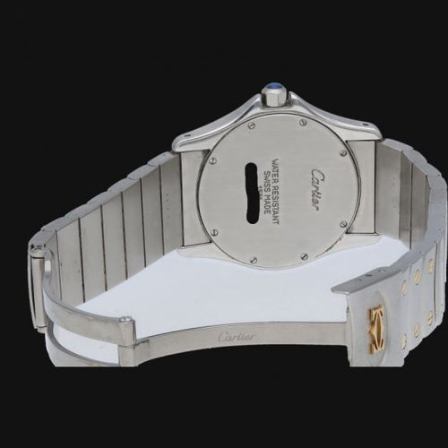 Montre Cartier Santos Galbée - Montre ronde femme quartz en or jaune et acier 58 Facettes MT42748