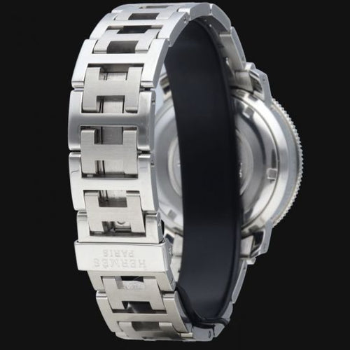 Montre Hermès Clipper - Montre chronographe à quartz en acier 58 Facettes MT40221