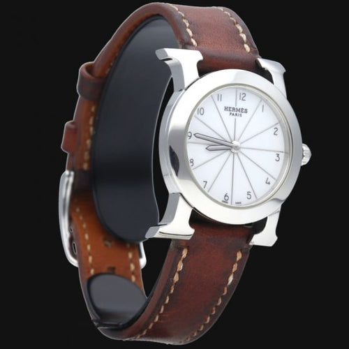 Montre Hermès Heure H Ronde - Montre femme en acier 58 Facettes MT40418