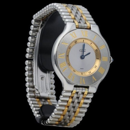 Montre Cartier Must 21 - Montre femme en or jaune 18K et acier 58 Facettes MT40594