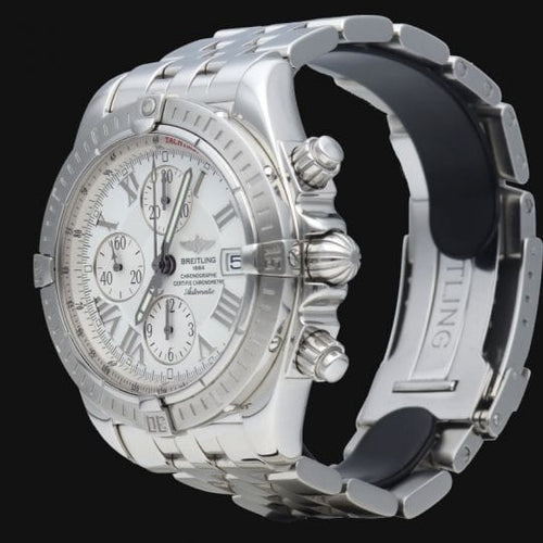 Montre Breitling Chronomat Evolution - Montre chronographe automatique acier 44 mm 58 Facettes MT39945