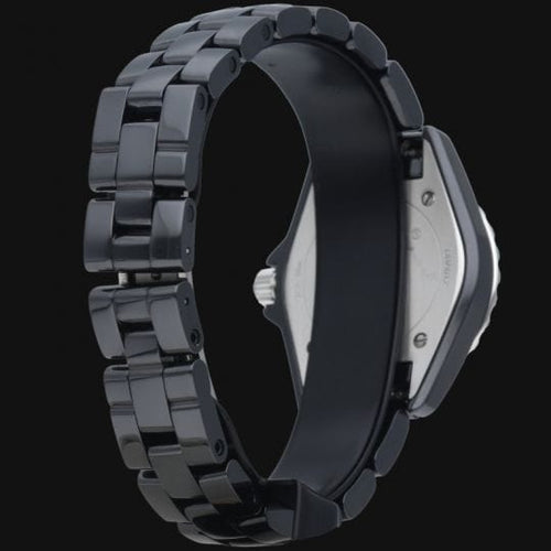 Montre Chanel J12 - Montre quartz 29 mm en céramique avec diamants 58 Facettes MT39967