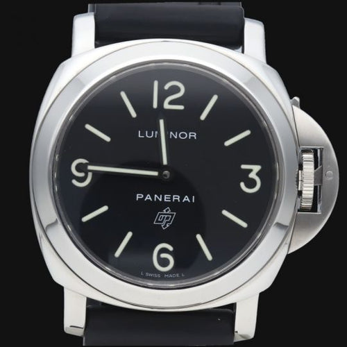 Montre Panerai Luminor Base Logo - Montre homme en acier 44 mm 58 Facettes MT40367