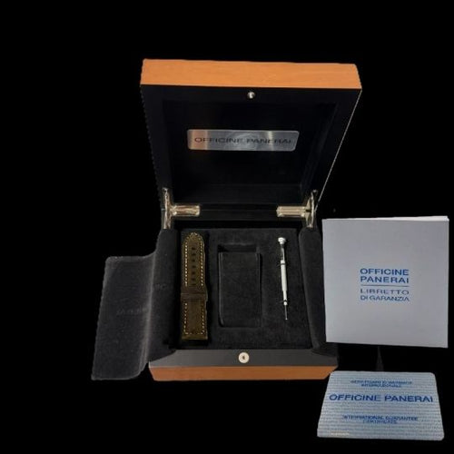 Montre Panerai Luminor Base Logo - Montre homme 44 mm en acier 58 Facettes MT40368