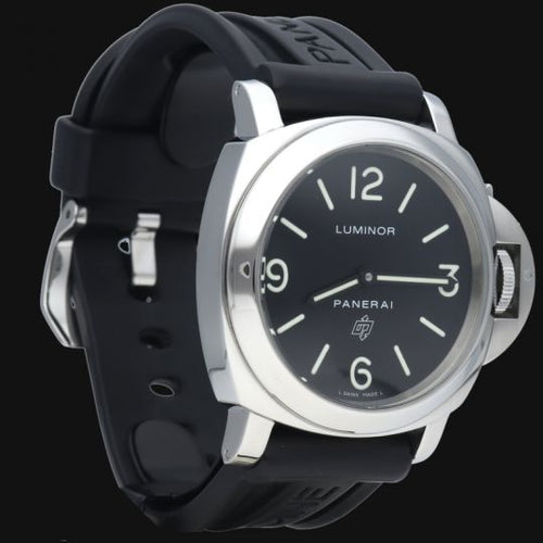 Montre Panerai Luminor Base Logo - Montre homme 44 mm en acier 58 Facettes MT40368