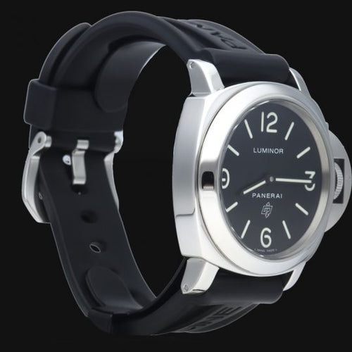 Montre Panerai Luminor Base Logo - Montre homme 44 mm en acier 58 Facettes MT40368