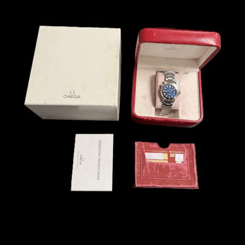 Montre Omega Seamaster Professional 300M - Montre homme en acier, cadran bleu 58 Facettes MT40541