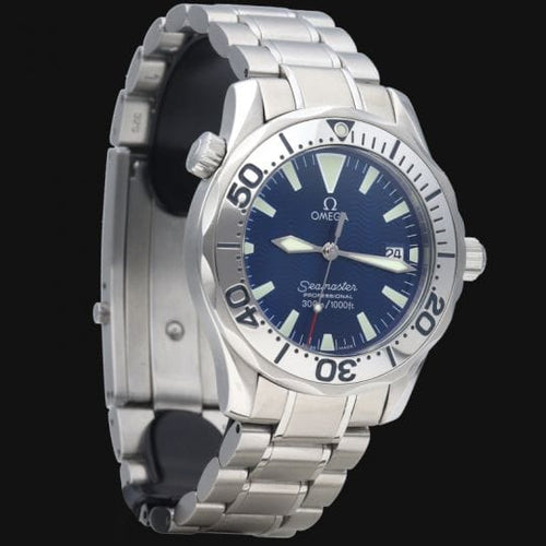 Montre Omega Seamaster Professional 300M - Montre homme en acier, cadran bleu 58 Facettes MT40541