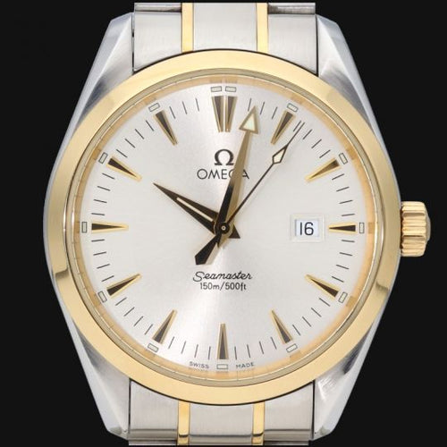 Montre Omega Seamaster Aqua Terra - Montre homme quartz or jaune et acier 58 Facettes MT40511