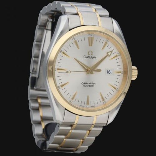 Montre Omega Seamaster Aqua Terra - Montre homme quartz or jaune et acier 58 Facettes MT40511
