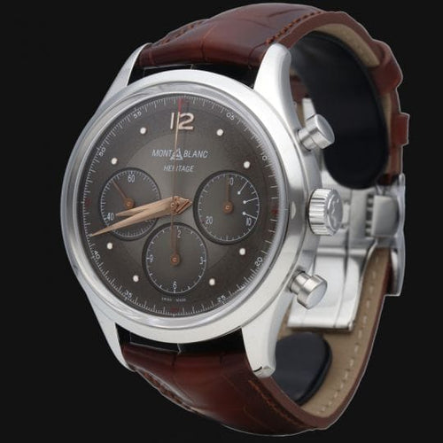 Montre Montblanc Heritage Chronométrie - Montre chronographe automatique homme 41 mm 58 Facettes MT40148