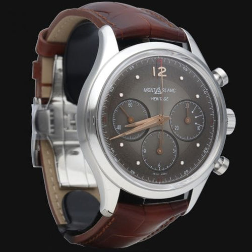 Montre Montblanc Heritage Chronométrie - Montre chronographe automatique homme 41 mm 58 Facettes MT40148