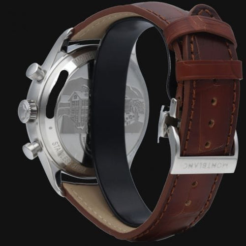 Montre Montblanc Heritage Chronométrie - Montre chronographe automatique homme 41 mm 58 Facettes MT40148