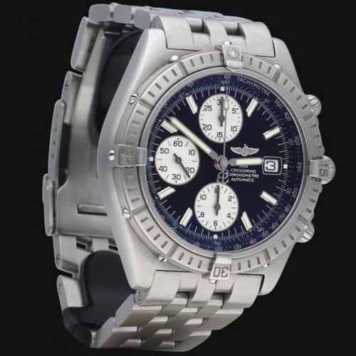 Montre Breitling Crosswind - Montre chronographe automatique homme en acier 58 Facettes MT40873