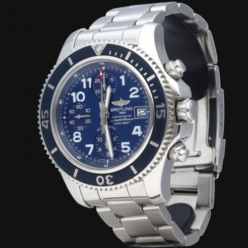 Montre Breitling Superocean - Montre chronographe automatique 42 mm en acier 58 Facettes MT41002