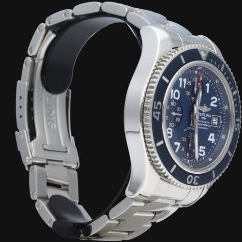 Montre Breitling Superocean - Montre chronographe automatique 42 mm en acier 58 Facettes MT41002