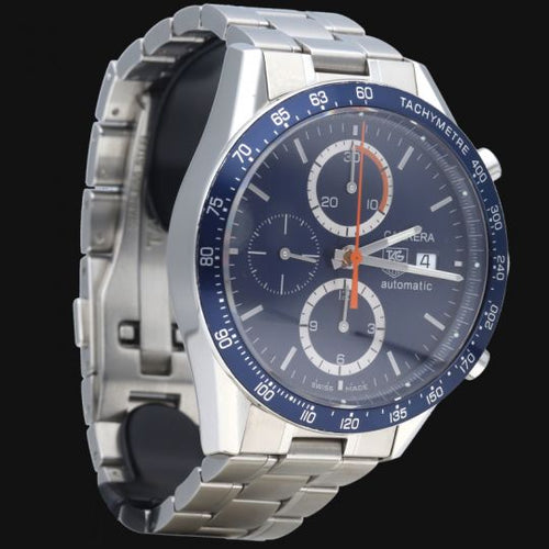 Montre TAG Heuer Carrera Calibre 16 - Montre chronographe en acier 41 mm 58 Facettes MT40676