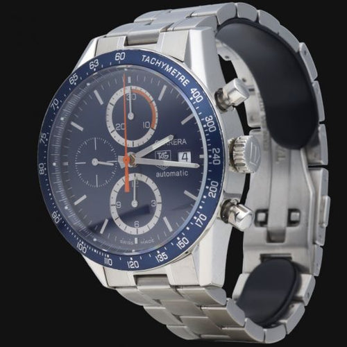 Montre TAG Heuer Carrera Calibre 16 - Montre chronographe en acier 41 mm 58 Facettes MT40676