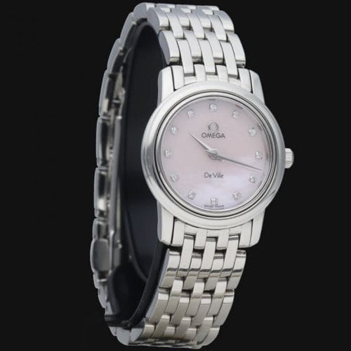 Montre Omega De Ville Prestige - Montre femme quartz en acier, cadran nacré 58 Facettes MT41069
