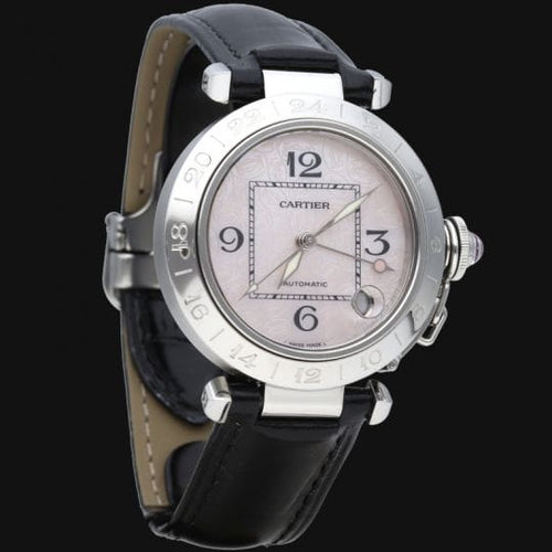 Montre Cartier Pasha GMT - Montre femme automatique en acier 35 mm 58 Facettes MT40996