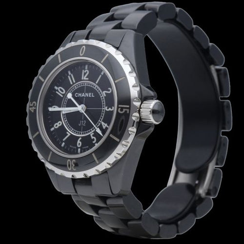 Montre Chanel J12 - Montre quartz 33 mm en céramique noire 58 Facettes MT40394