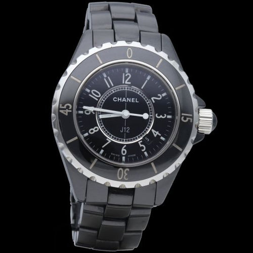 Montre Chanel J12 - Montre quartz 33 mm en céramique noire 58 Facettes MT40394