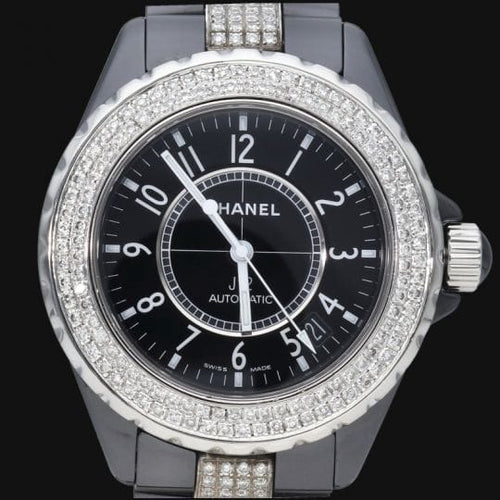 Montre Chanel J12 - Montre automatique 38 mm avec diamants 58 Facettes MT41555