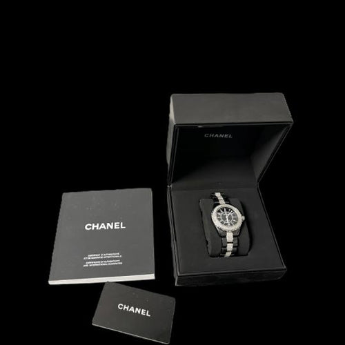 Montre Chanel J12 - Montre automatique 38 mm avec diamants 58 Facettes MT41555
