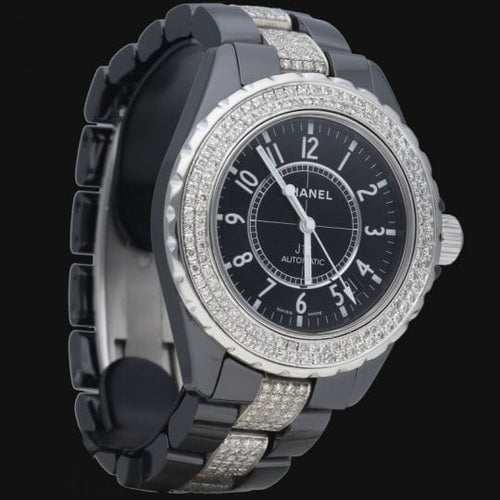 Montre Chanel J12 - Montre automatique 38 mm avec diamants 58 Facettes MT41555