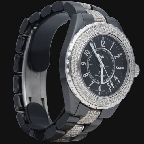Montre Chanel J12 - Montre automatique 38 mm avec diamants 58 Facettes MT41555