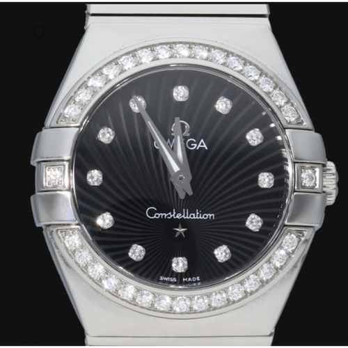 Montre Omega Constellation - Montre femme en acier à quartz 27 mm 58 Facettes MT41334