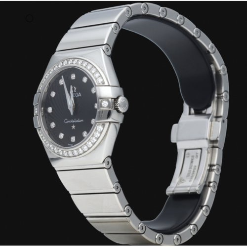 Montre Omega Constellation - Montre femme en acier à quartz 27 mm 58 Facettes MT41334