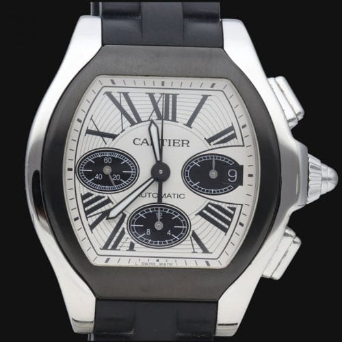 Montre Cartier Roadster XL - Montre chronographe automatique en acier 58 Facettes MT41507