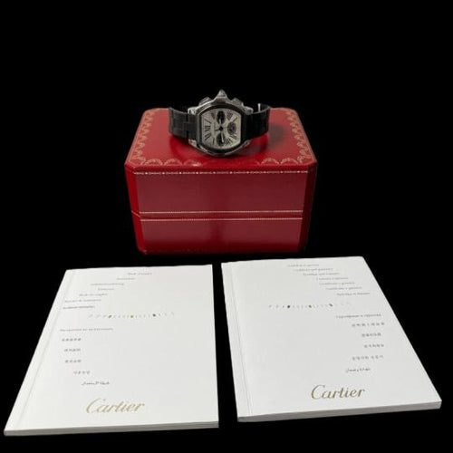 Montre Cartier Roadster XL - Montre chronographe automatique en acier 58 Facettes MT41507