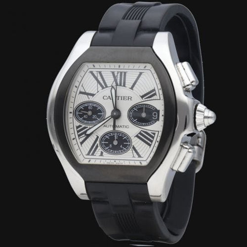 Montre Cartier Roadster XL - Montre chronographe automatique en acier 58 Facettes MT41507