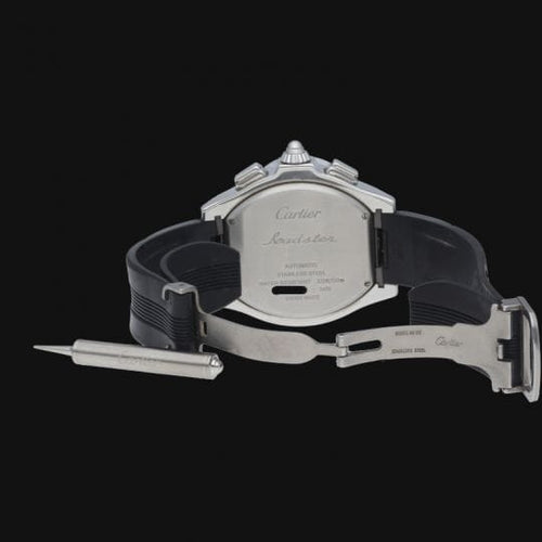 Montre Cartier Roadster XL - Montre chronographe automatique en acier 58 Facettes MT41507
