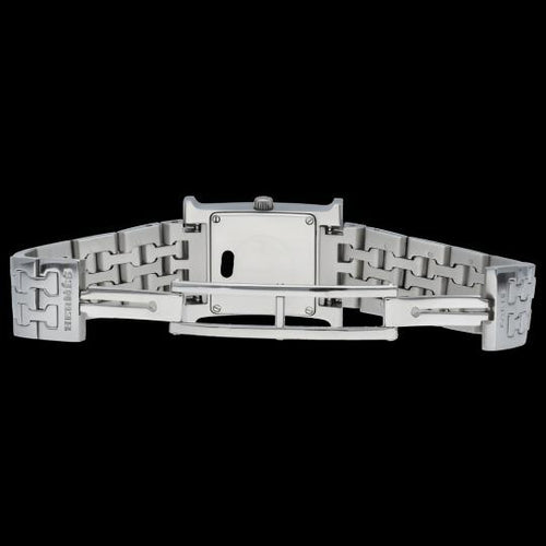 Montre Hermès Heure H - Montre femme quartz en acier, lunette diamants 58 Facettes MT41665