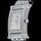 Montre Hermès Heure H - Montre femme quartz en acier, lunette diamants 58 Facettes MT41665