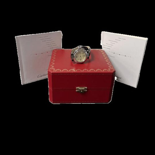 Montre Cartier Pasha - Montre GMT automatique en acier 35 mm 58 Facettes MT41492