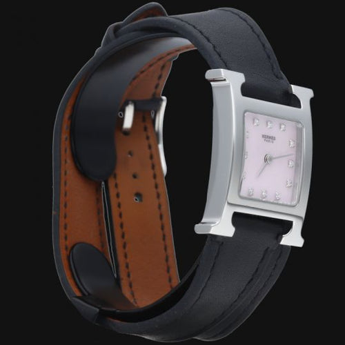 Montre Hermès Heure H - Montre femme quartz en acier 58 Facettes MT41664