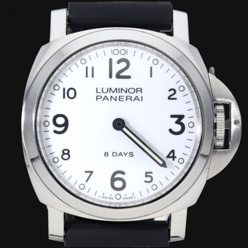 Montre Panerai Luminor Base 8 Days - Montre homme en acier 44 mm 58 Facettes MT41979