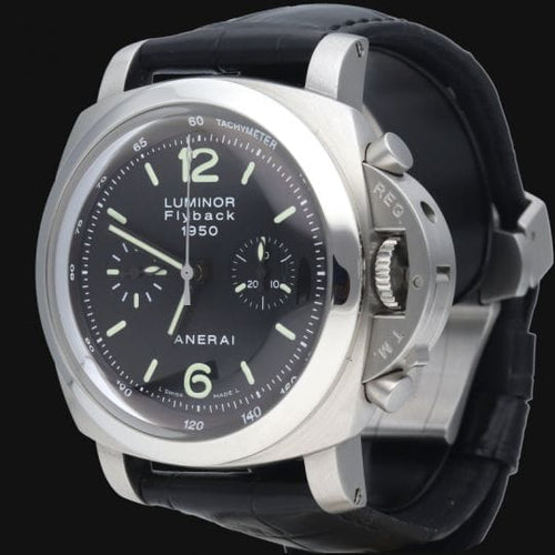 Montre Panerai Luminor 1950 - Montre homme Chrono Flyback 3 Days 44 mm 58 Facettes MT41954