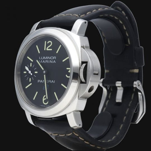 Montre Panerai Luminor Marina Logo - Montre homme en acier 44 mm 58 Facettes MT41993